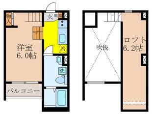 le sourire 大蓮北の物件間取画像